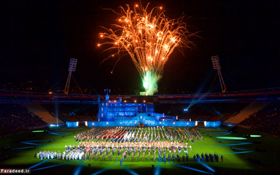 اجرای مراسم سالانه نیروی نظامی انگلیس؛ ادینبورگ. (ROB MCDOUGALL)