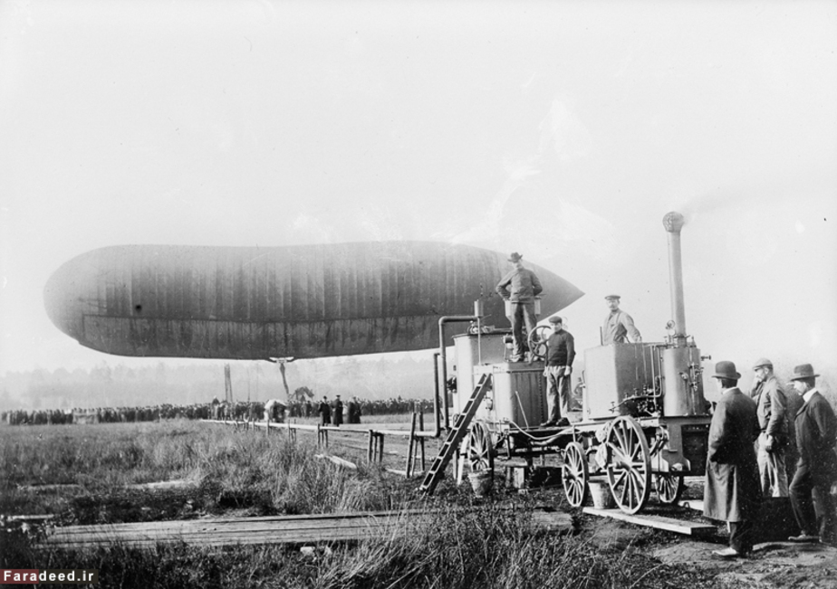 دستگاه پمپاژ هیدروژن به بالون های هوایی. سال 1914
