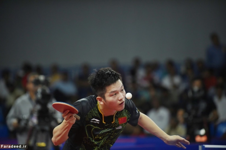مسابقه نیمه نهایی تنیس روی میز مردان در احمدآباد