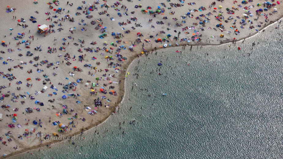 عکس هوایی از سواحل دریای سیلبر در 