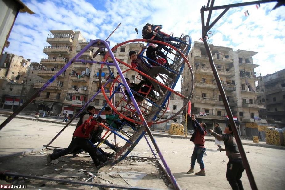 بازی کودکان در حلب