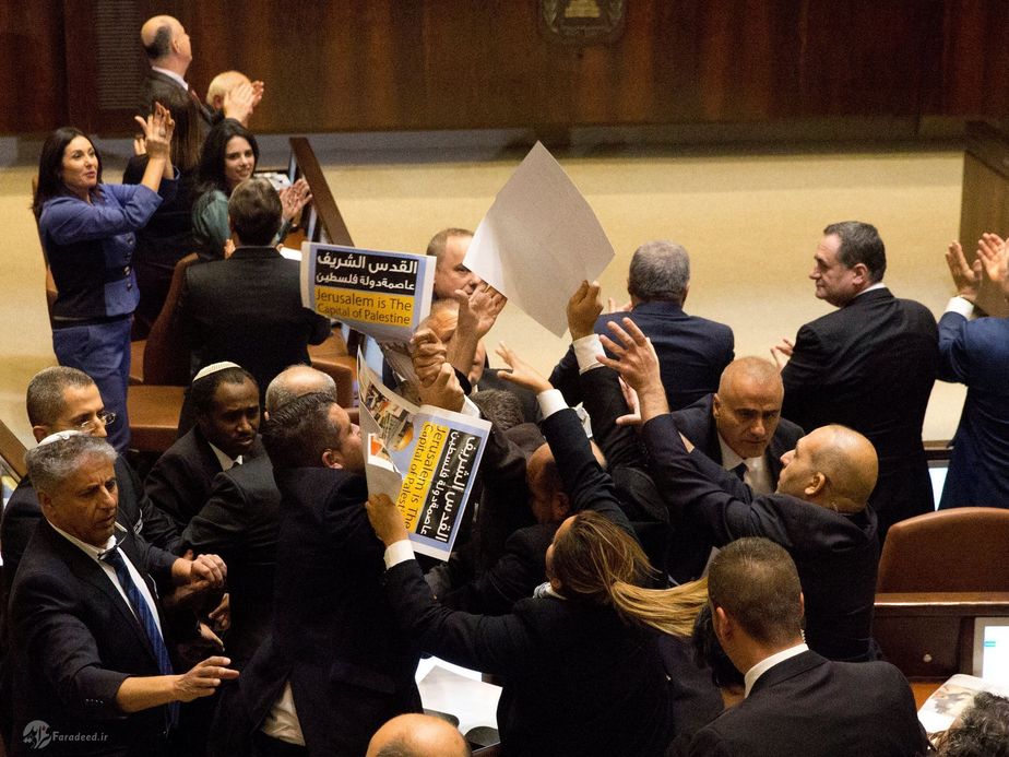 نمایندگان فلسطین در مجلس.(فلسطین اشغالی)