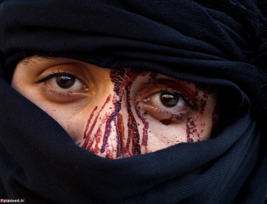 مرد عراقی پس از عزاداری 