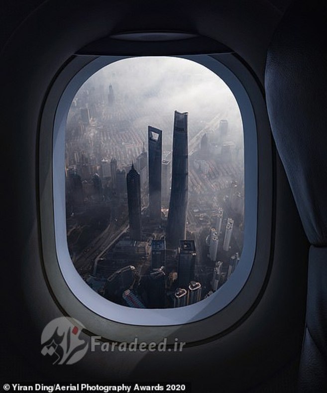 شانگهای از پنجره هواپیما/برنده بخش سفر. عکاس: Yiran Ding از چین.