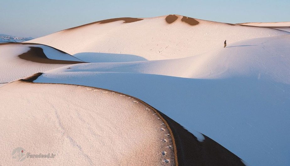 کویر مرنجاب در برف