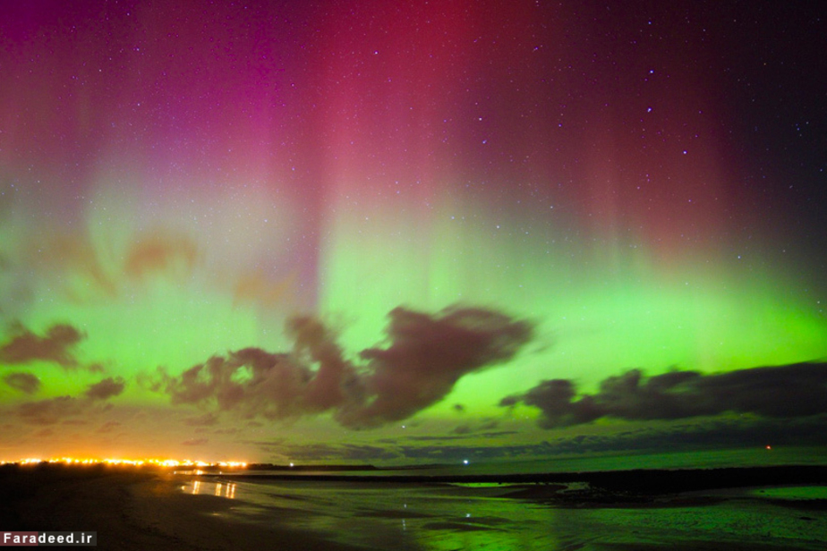شفق شمالی در نورتامبرلند