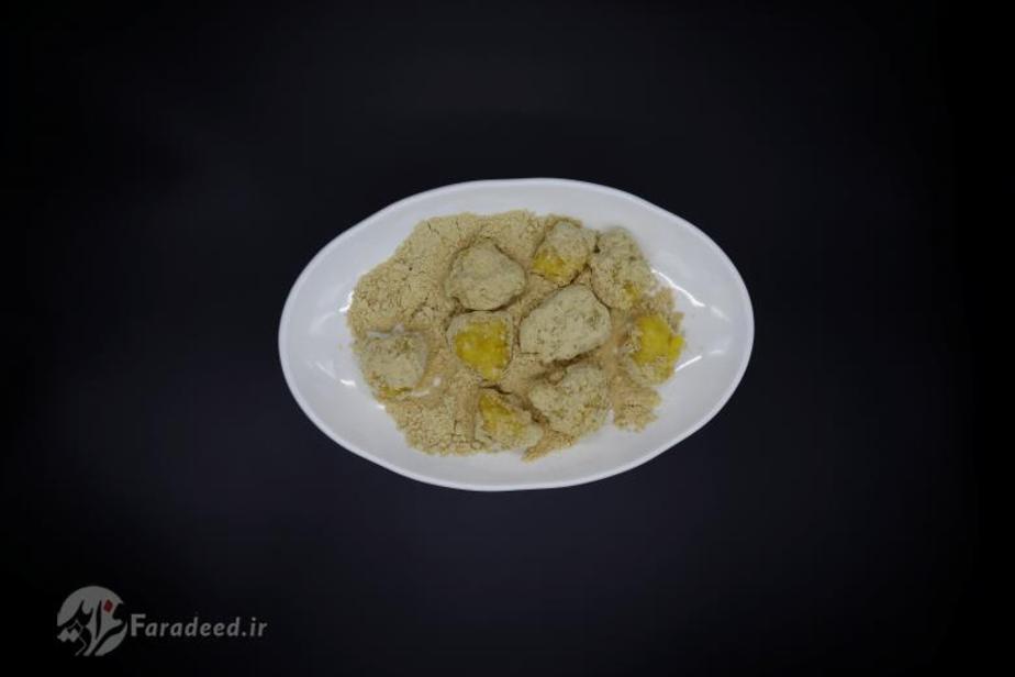 کیک برنج پودر شده و ذرت