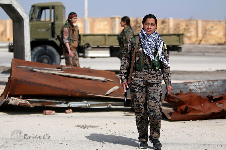 لیلا استرک، 22 ساله، از جنگجویان نیروهای دموکراتیک سوریه، سوریه