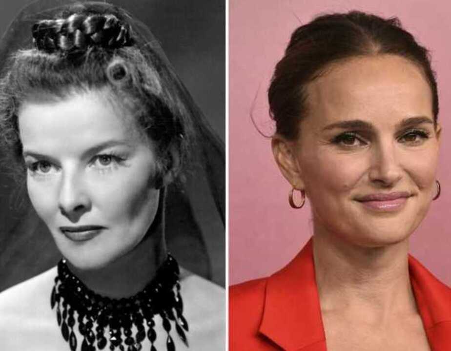 کاترین هپبورن و ناتالی پورتمن، ۴۰ ساله 