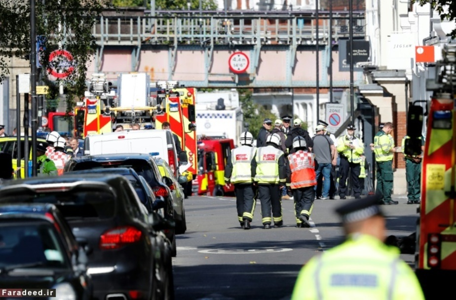 اطراف مترو لندن پس از حادثه تروریستی 