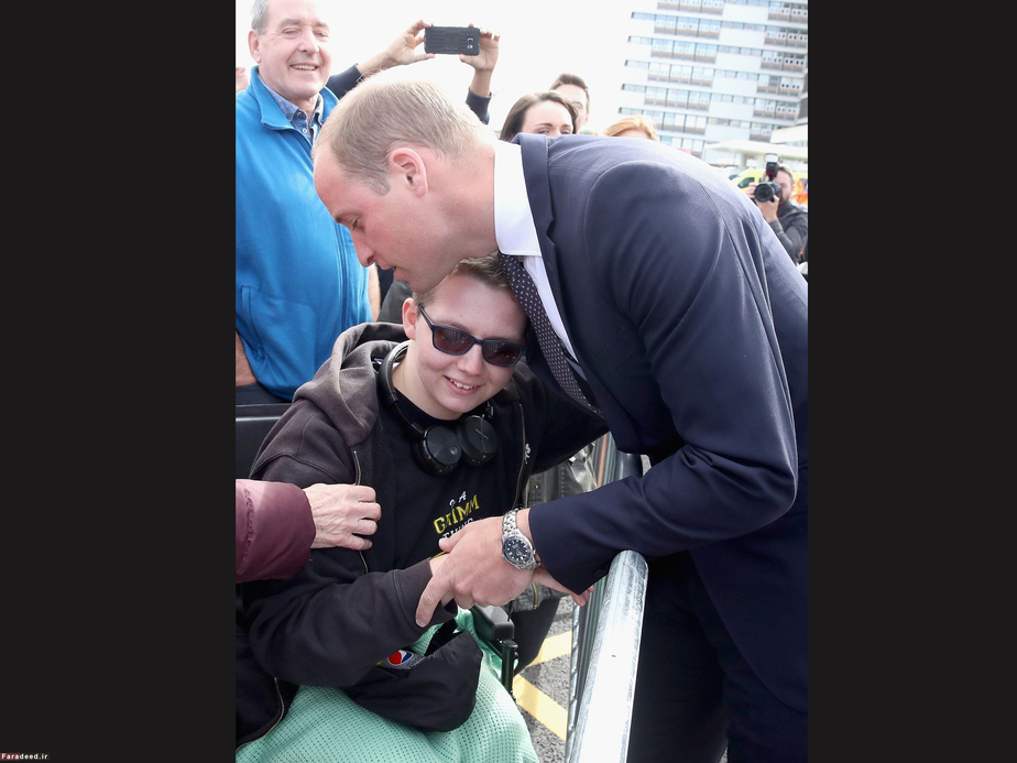 شاهزاده ویلیام در بازدید از بیمارستان دانشگاه آینتری