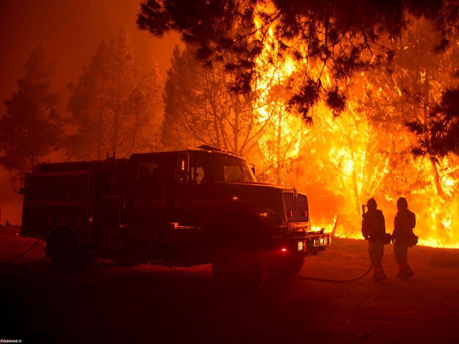 آتش‌سوزی عظیم در سانتاکروز کالیفرنیا