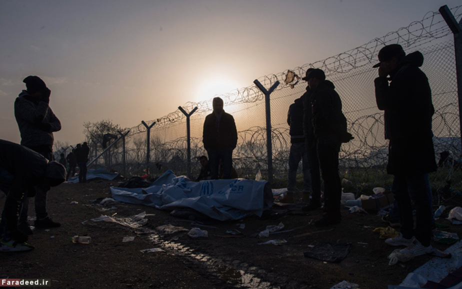 مهاجران کنار مرز مقدونیه 