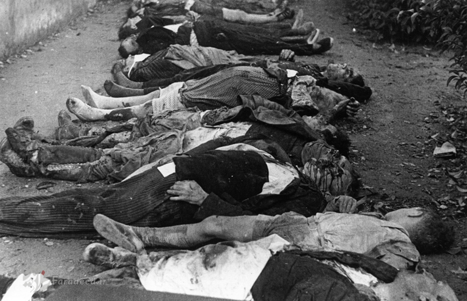 اجساد قربانبان حملات هوایی ملی گراها در بارسلونا