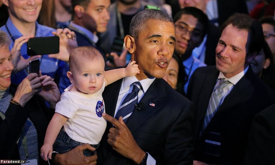 اوباما پس از کنفرانس در کاخ سفید