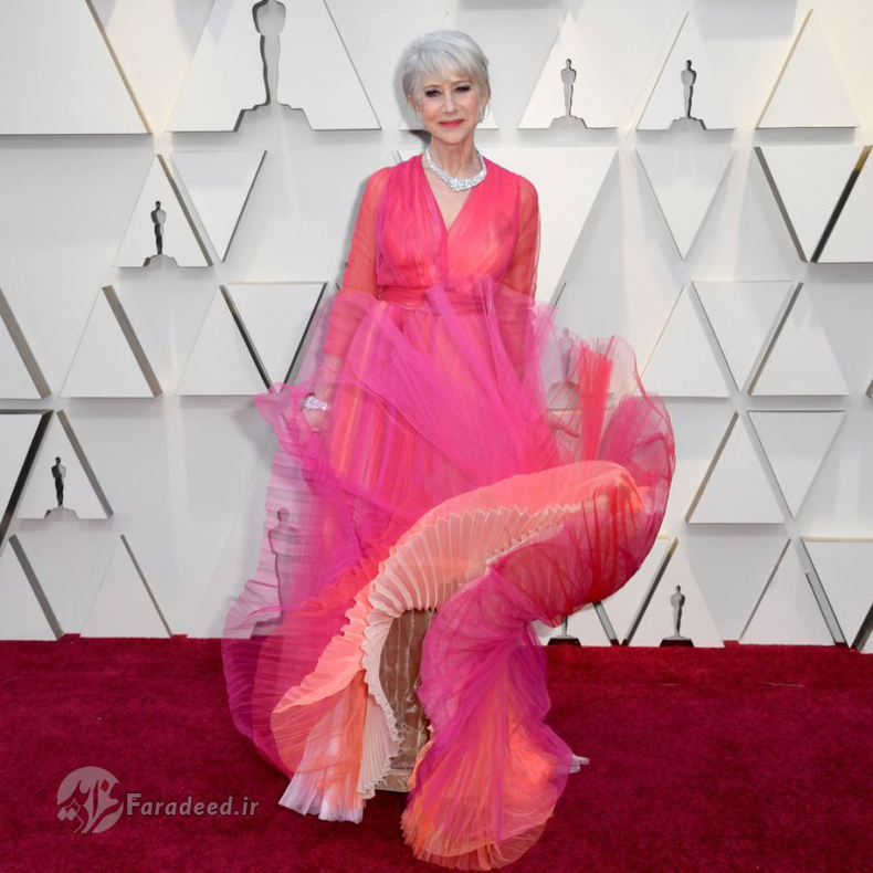 هلن میرن هم رنگ صورتی را برای لباس اسکار امسال انتخاب کرده بود.