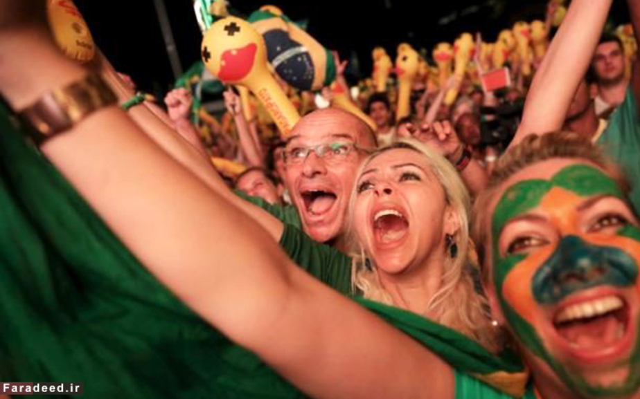 جشن پس از رای به استیضاح دیلما روسف رئیس جمهور برزیل در سائوپائولو