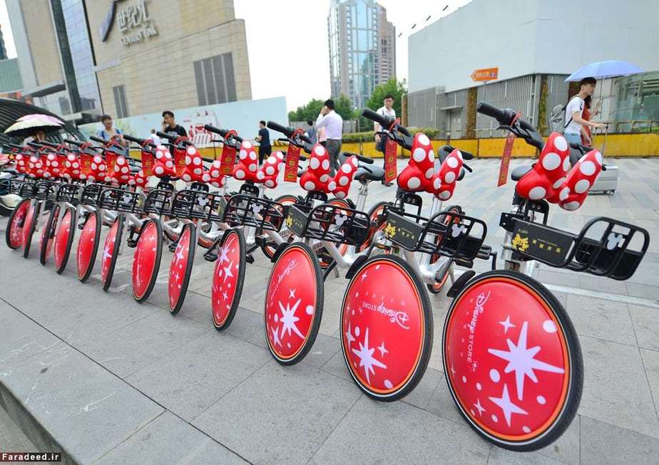 دوچرخه با تم مینی موس در بخشی از برنامه سرمایه‌گذاری شرکت دیزنی برای دوچرخه‌سواری