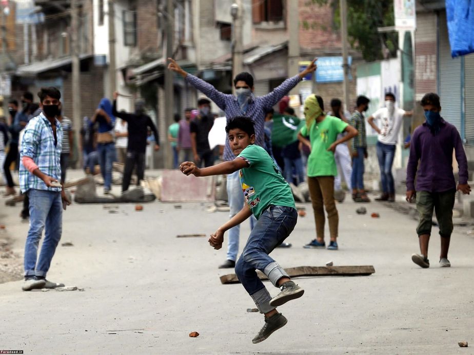 تظاهرات در کشمیر