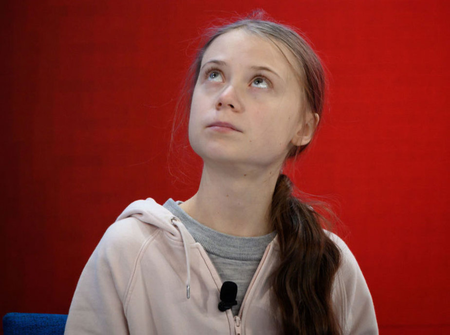 فعال سوئدی گرتا تونبرگ در دیدار سالانه اجلاس جهانی اقتصاد در داوس