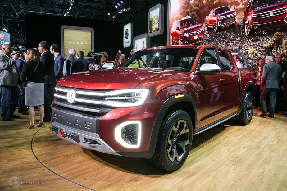 وانت‌پیکاپ برجسته و اسپورت تانوک / اطلس که با هدف رقابت با فورد اف150 و شورولت سیلورادو در نیویورک معرفی شده است