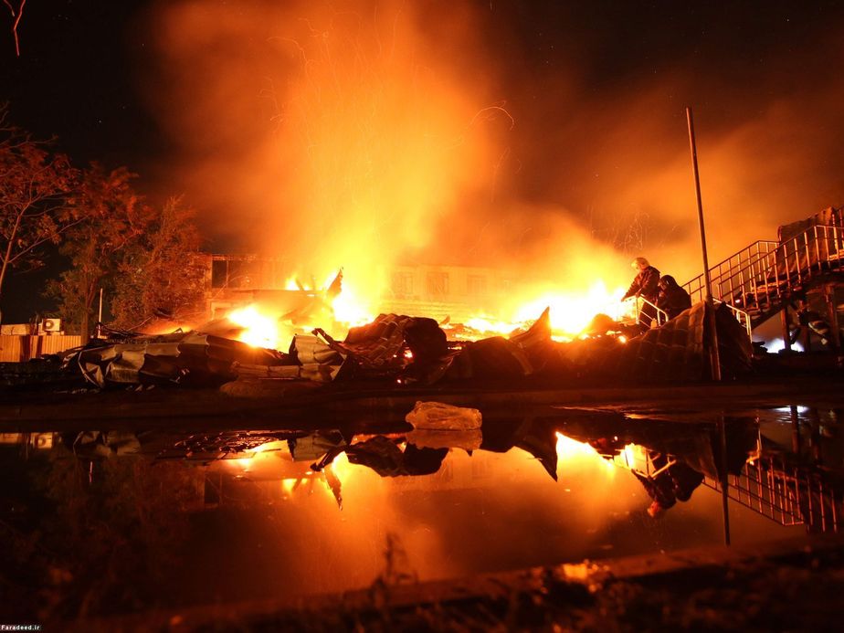 آتش‌سوزی در اردگاه کودکان در شهر اودسای اوکراین