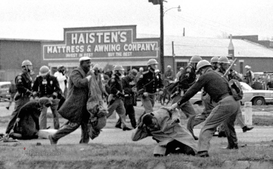 حمله سربازان دولتی برای در هم شکستن رای دادن به حقوق مدنی در آلاباما به تاریخ 7 مارس