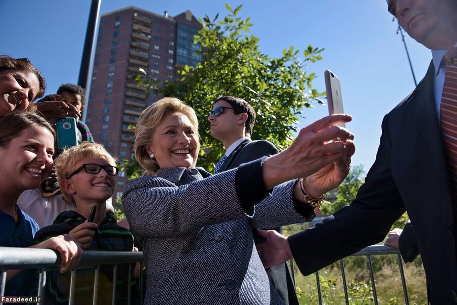 سلفی هیلاری و هوادارانش در آیووا