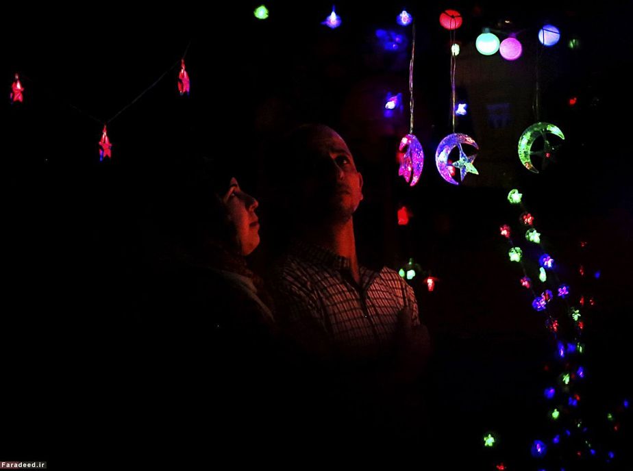 تزئین فروشگاه به مناسبت روز اول ماه رمضان؛ غزه