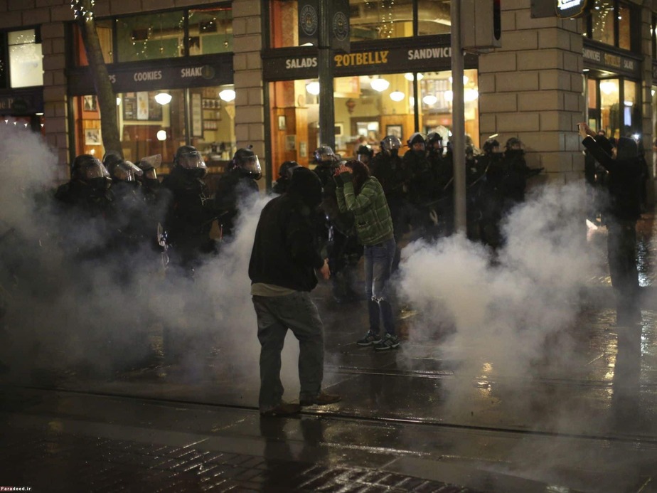 تظاهرات علیه ترامپ در پورتلند