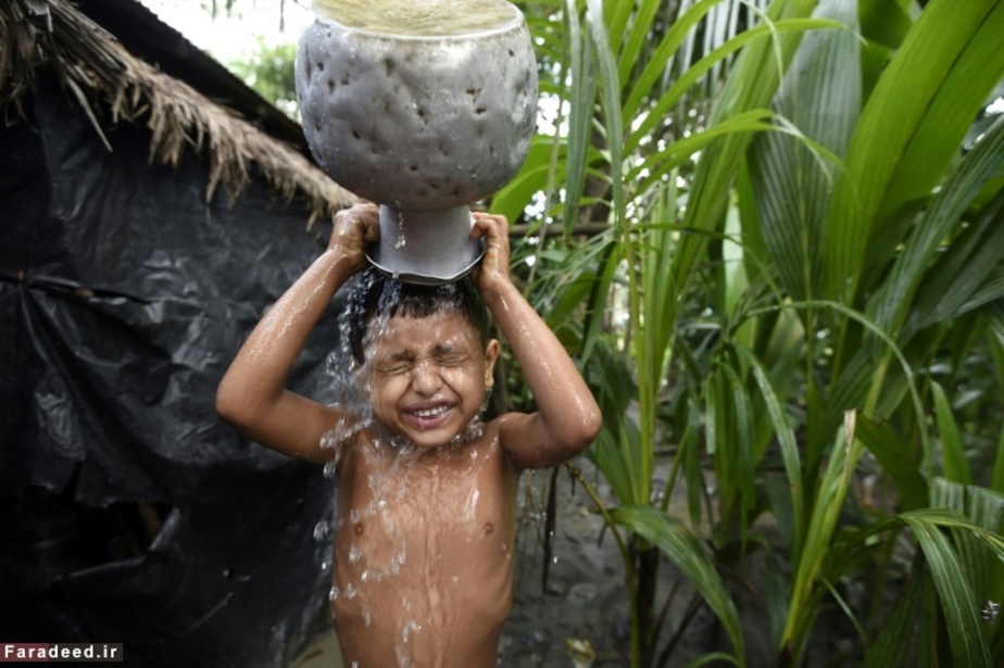 کودک روهینگیایی در اردوگاه پناهندگان بنگلادش