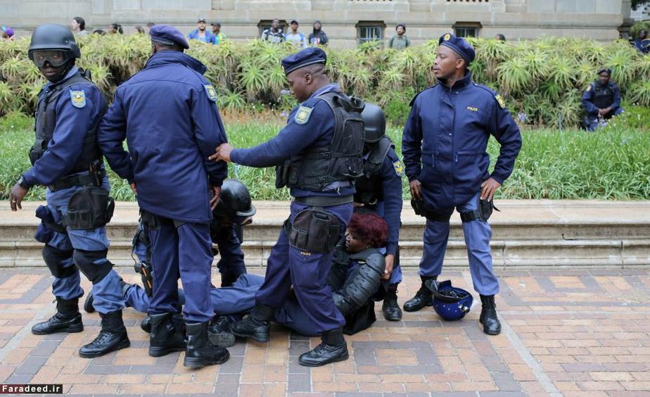 تظاهرات دانشجویان در آفریقای جنوبی